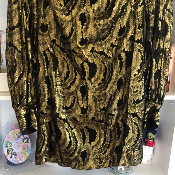 ⭐️HOST PICK⭐️ MILLY Golden Open Back Silk Mini Dress - Picture 7 of 15